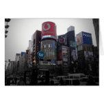 Busy Tokyo intersection Greeting Cards