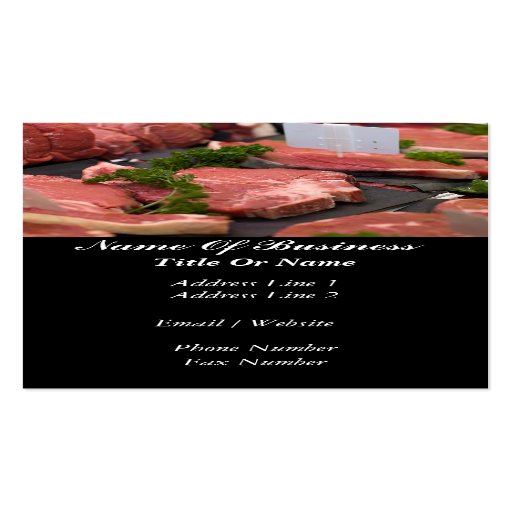 Butcher Business Card