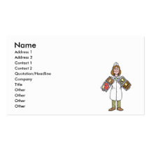 butcher female business cards