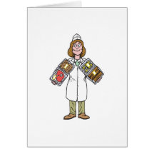 butcher female greeting cards