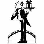 Butler cut out photo magnet photo sculptures