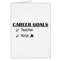 Buts de carrière de Ninja - professeur Cartes De Vœux