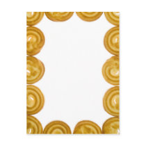 Butter cookie frame post card
