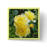 Butter Cream Roses Pin buttons