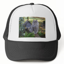 Butter on the porch railing hat