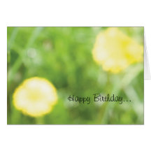 Buttercup Birthday Card