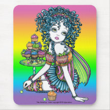 "Buttercup" Cup Cake Couture Rainbow Fairy Art Mouse Pad
