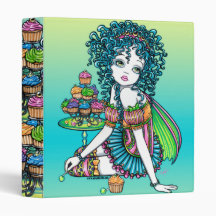 "Buttercup" Cup Cake Fairy Art Binder Notebook