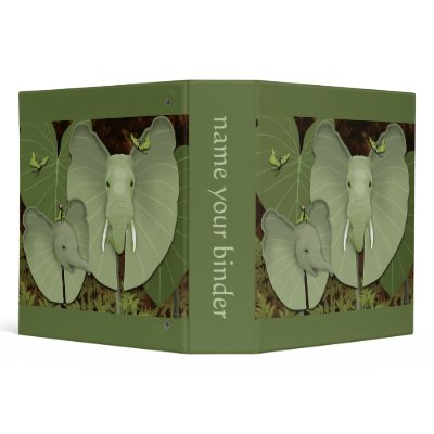 "Butterfairies & Elephant Ears"  2" Binder by wizardmarilyn