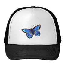 Butterfiy blue trucker hats