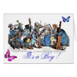 BUTTERFLIES AND,ANIMAL FARM ORCHESTRA / It's a Boy Greeting Cards