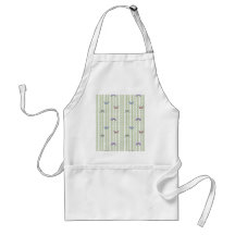 butterflies and bamboo curtain apron