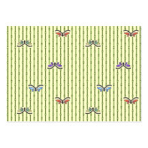 butterflies and bamboo curtain business cards