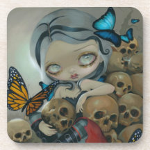 "Butterflies and Bones" Coaster