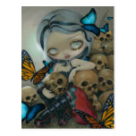 "Butterflies and Bones" Postcard Postal