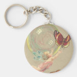 Butterflies and Bubble Keychain