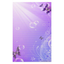 Butterflies and Bubbles Stationary Personalized Stationery
