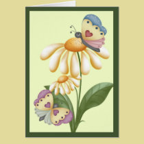 Butterflies and Daisies cards