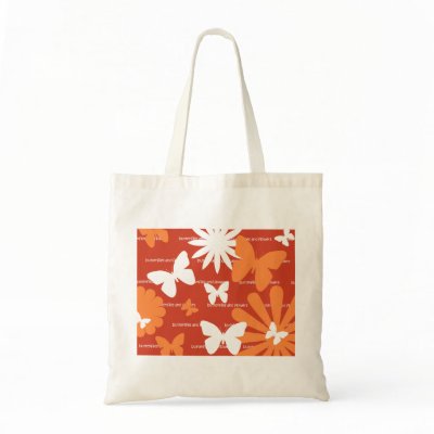 Butterflies and Flowers Bag by pixelholic
