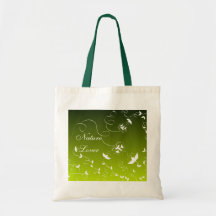 Butterflies and flowers bag
