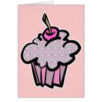 butterflies and flowers cupcakes greeting cards