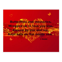 Butterflies and Memories Postcard