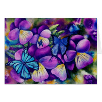 Butterflies and Pansie's