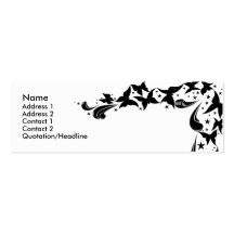 Butterflies and Stars Business Card Template