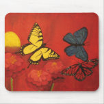 Butterflies and Zinnias Mousepad