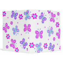 butterflies 3 ring binder