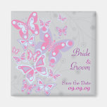 Butterflies (Cool Chic) Save the Date Fridge Magnets