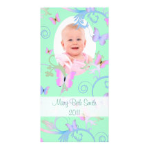 Butterflies Custom Photo Card
