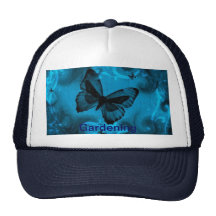 butterflies, Gardening Navy Cap Hat