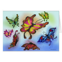 Butterflies Greeting Cards