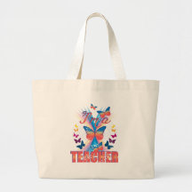 Butterflies I'm a Teacher Tote Bag