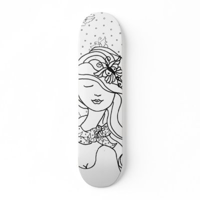 Butterflies In The Wind Skate Board by BeMusedArt