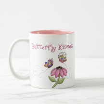 Butterflies Kissing a Flower Mug