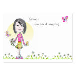 Butterflies n' Daisies front&back Lunchbox note! Business Cards