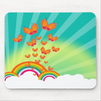 Butterflies Over The Rainbows Mousepad TBA 3/10/09 by bwmedia