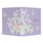 Butterflies (Pastel Burst) Wedding Planner Vinyl Binder