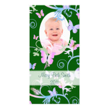 Butterflies Personalized Photo Card