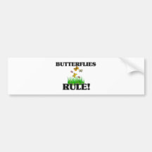 BUTTERFLIES Rule! Bumper Sticker