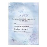 Butterflies & Swirls RSVP Card invitations