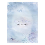 Butterflies & Swirls - Save the Date Postcard postcards