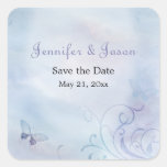 Butterflies & Swirls - Save the Date Sticker stickers