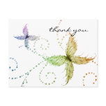 Butterflies Thank You Postcard