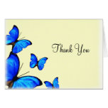 Butterflies Wedding Thank You card