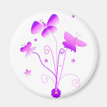 Butterflies with Flower Magnet