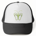 Butterflops Green 3 hats