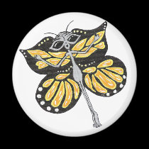 Butterfly Alien Magnet